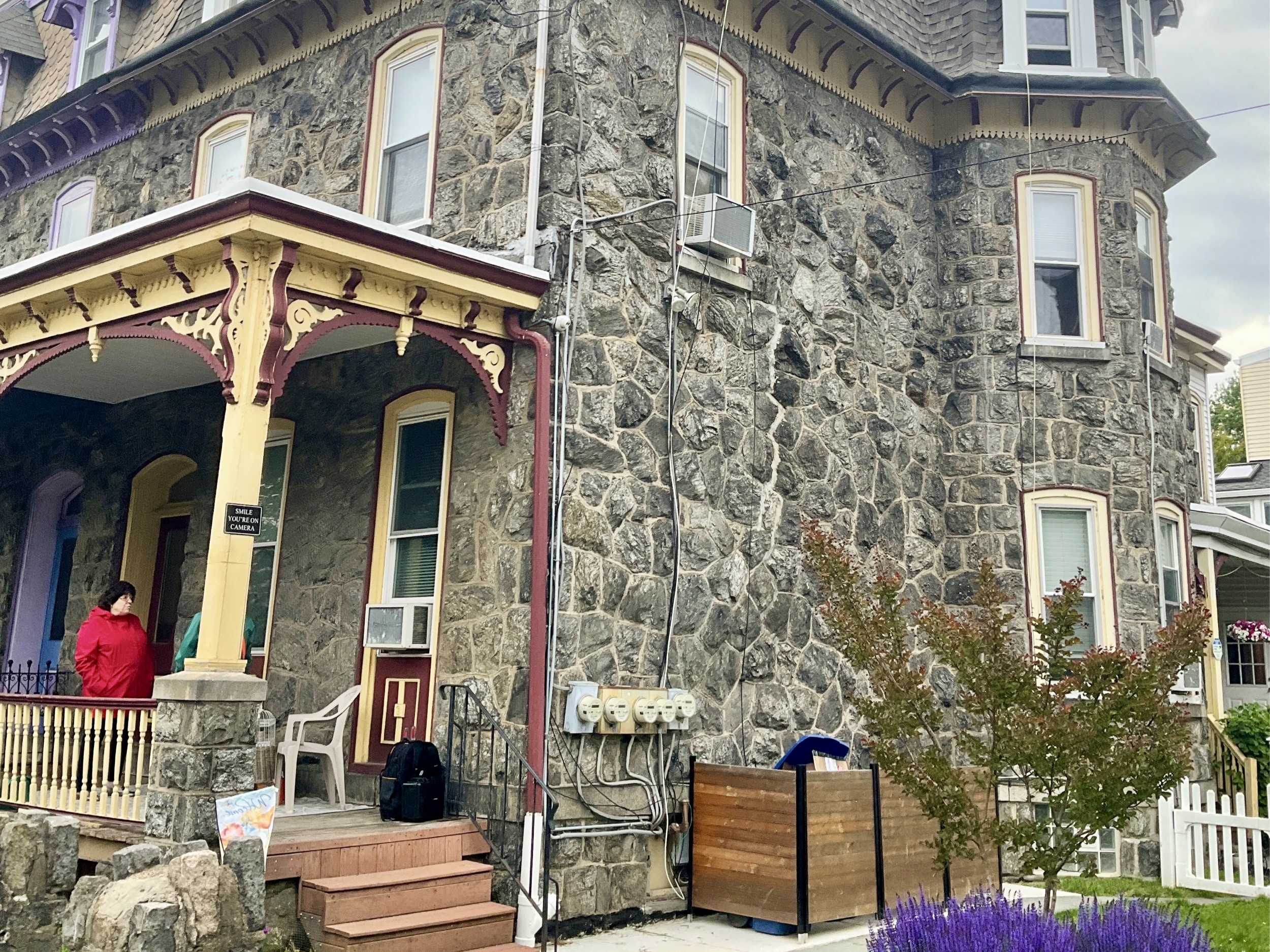 Home inspection by Tyler Gilger — ornate stone Victorian twin in East Falls, Philadelphia