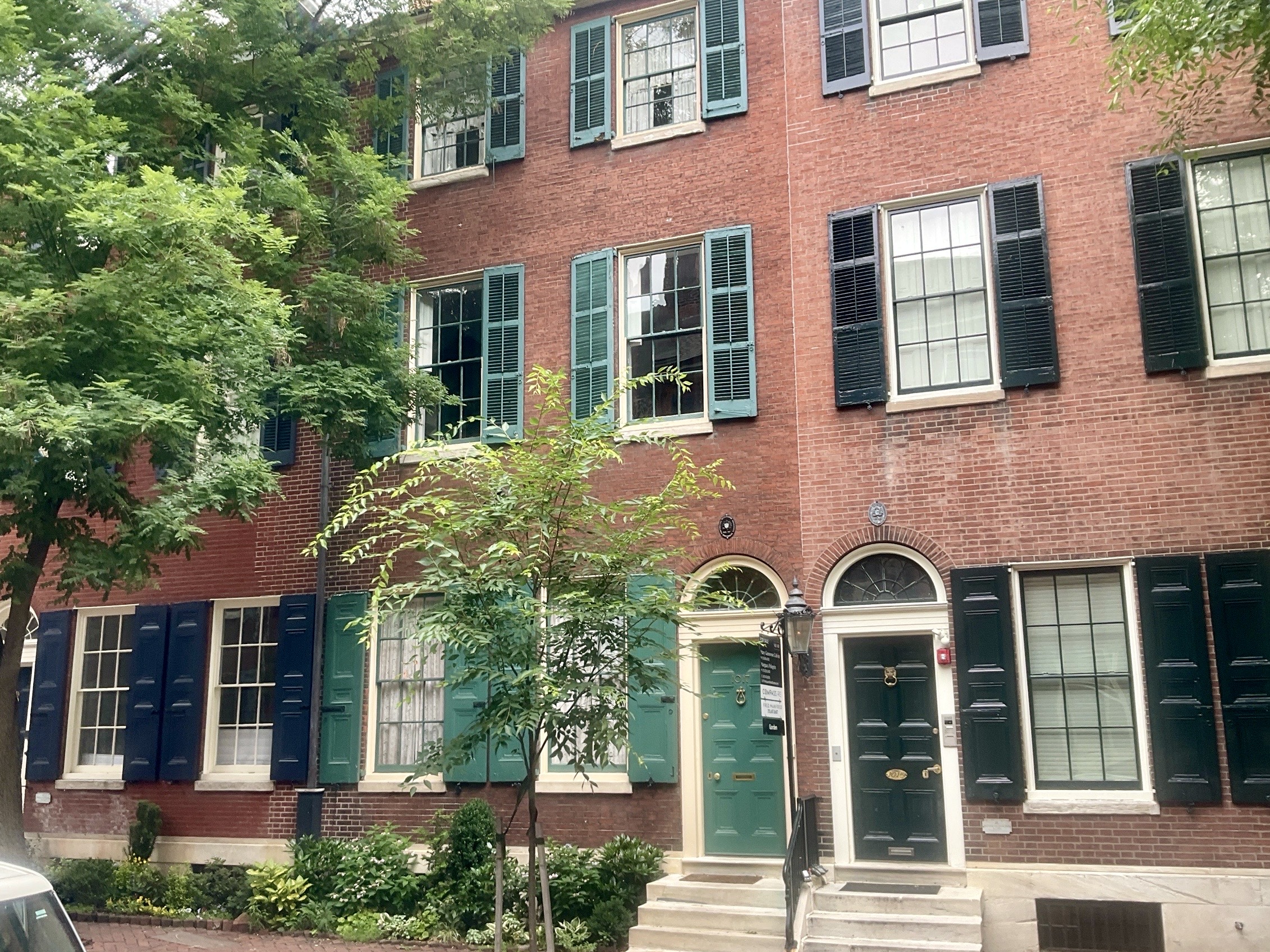 Home inspection by Michael Kelley — historic Federal brick rowhomes in Washington Square West, Philadelphia