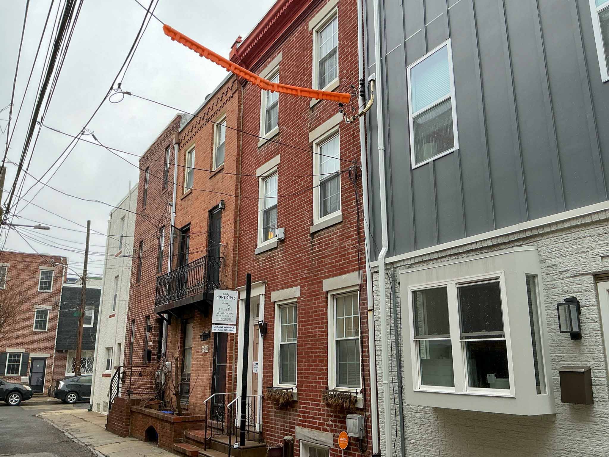 ValueGuard home inspection — Bella Vista streetscape with original rowhomes and modern infill, Philadelphia