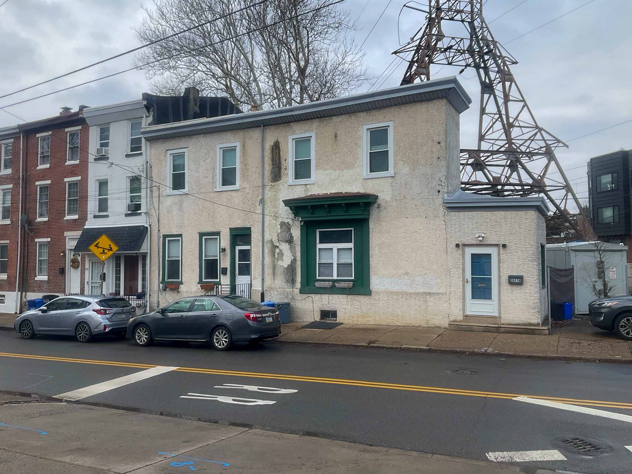 ValueGuard home inspection — mid-1800s stucco-over-stone vernacular worker dwellings in East Falls Philadelphia