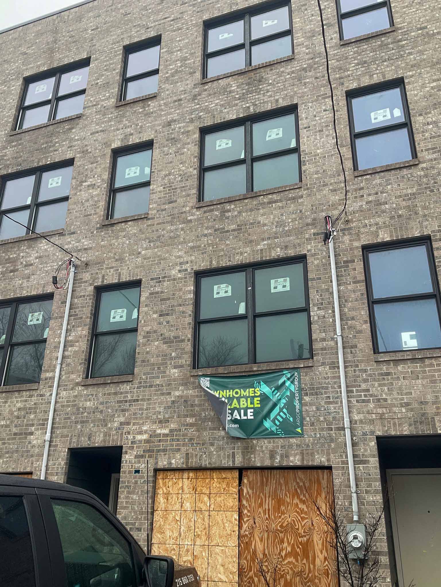 ValueGuard home inspection — modern multi-unit townhome development under construction in East Falls Philadelphia