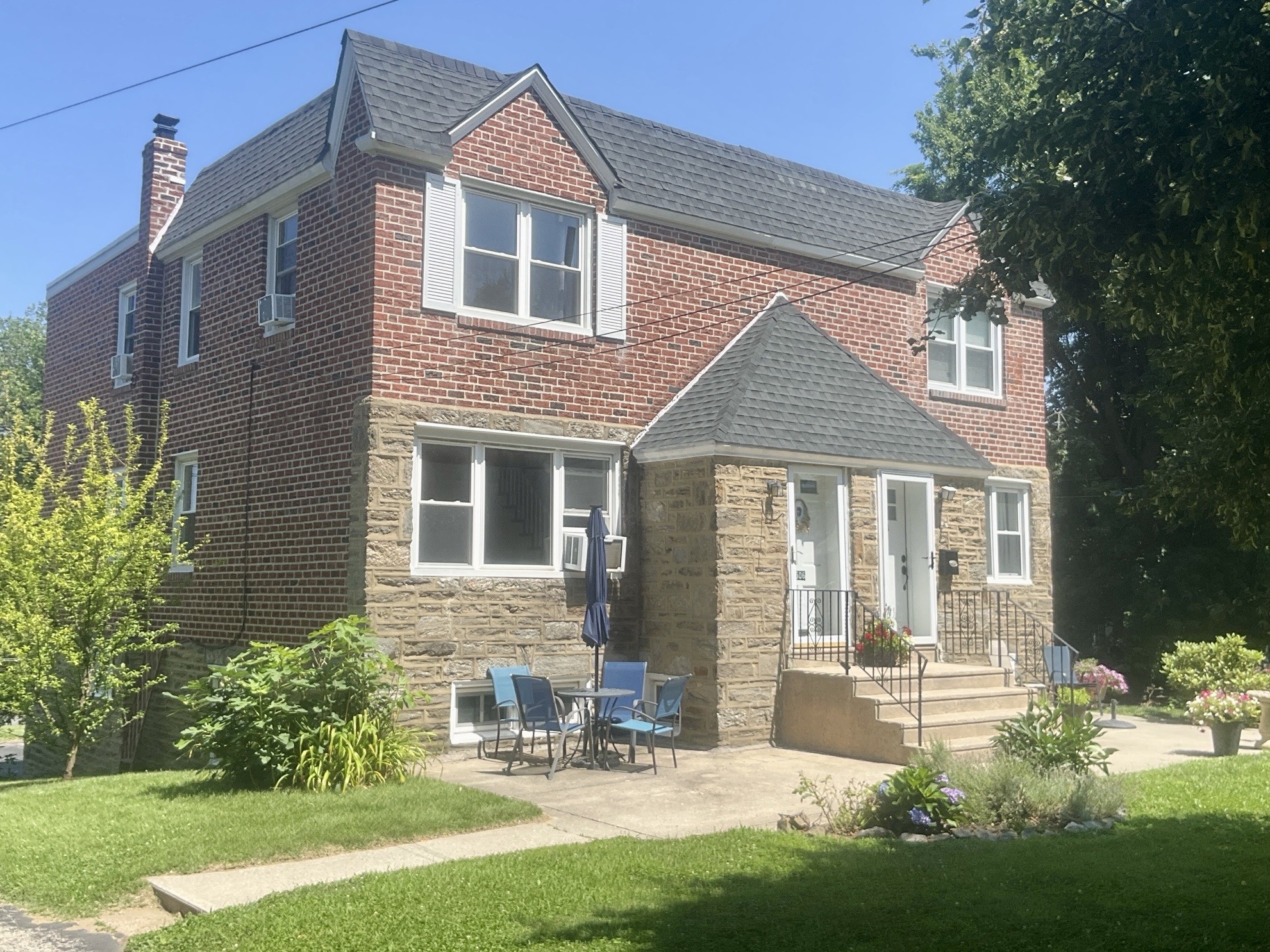 Home inspection by Michael Baltrush — stone-and-brick twin in Roxborough, Philadelphia