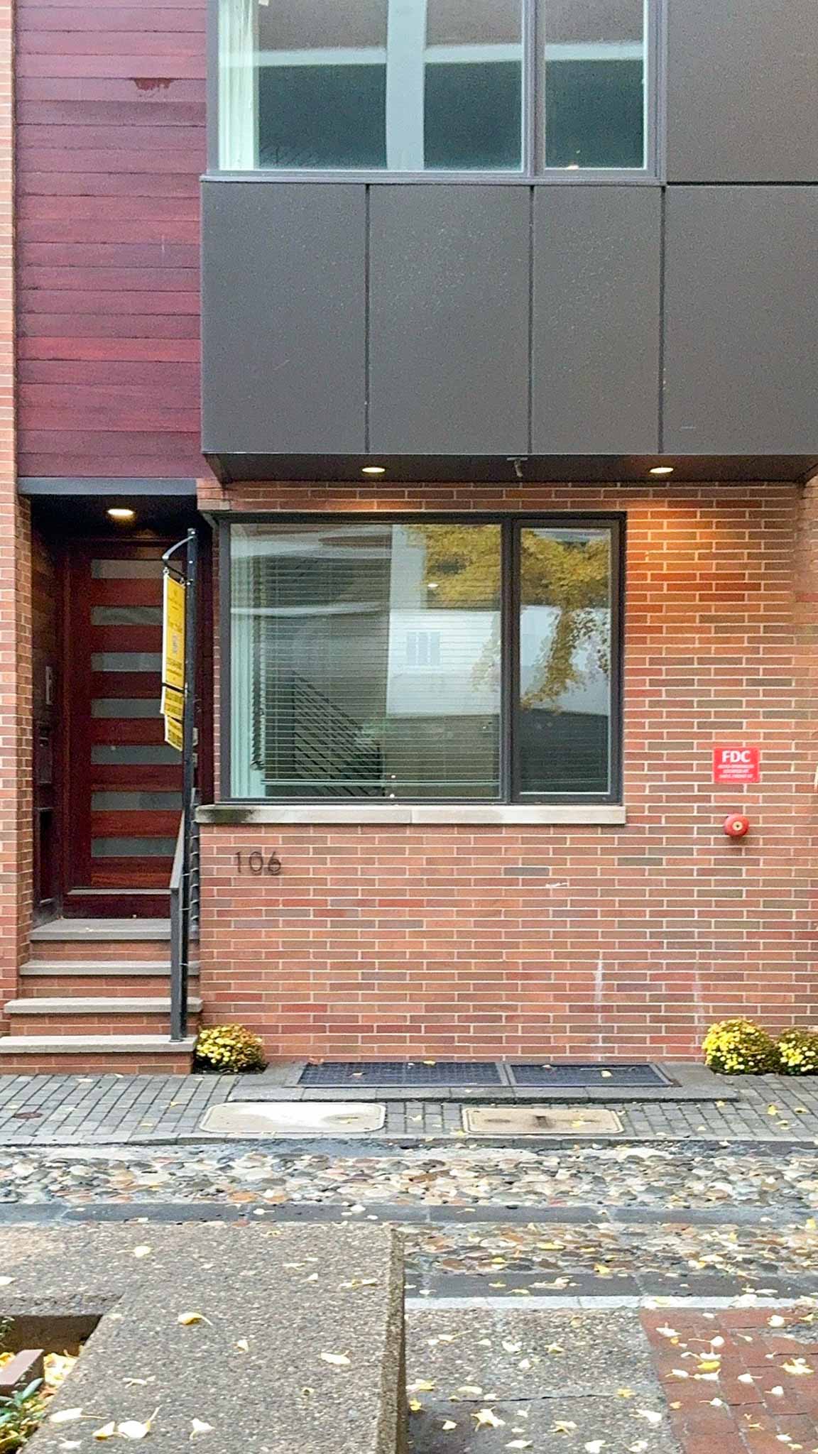 ValueGuard home inspection — modern infill townhome on cobblestone street, Old City Philadelphia