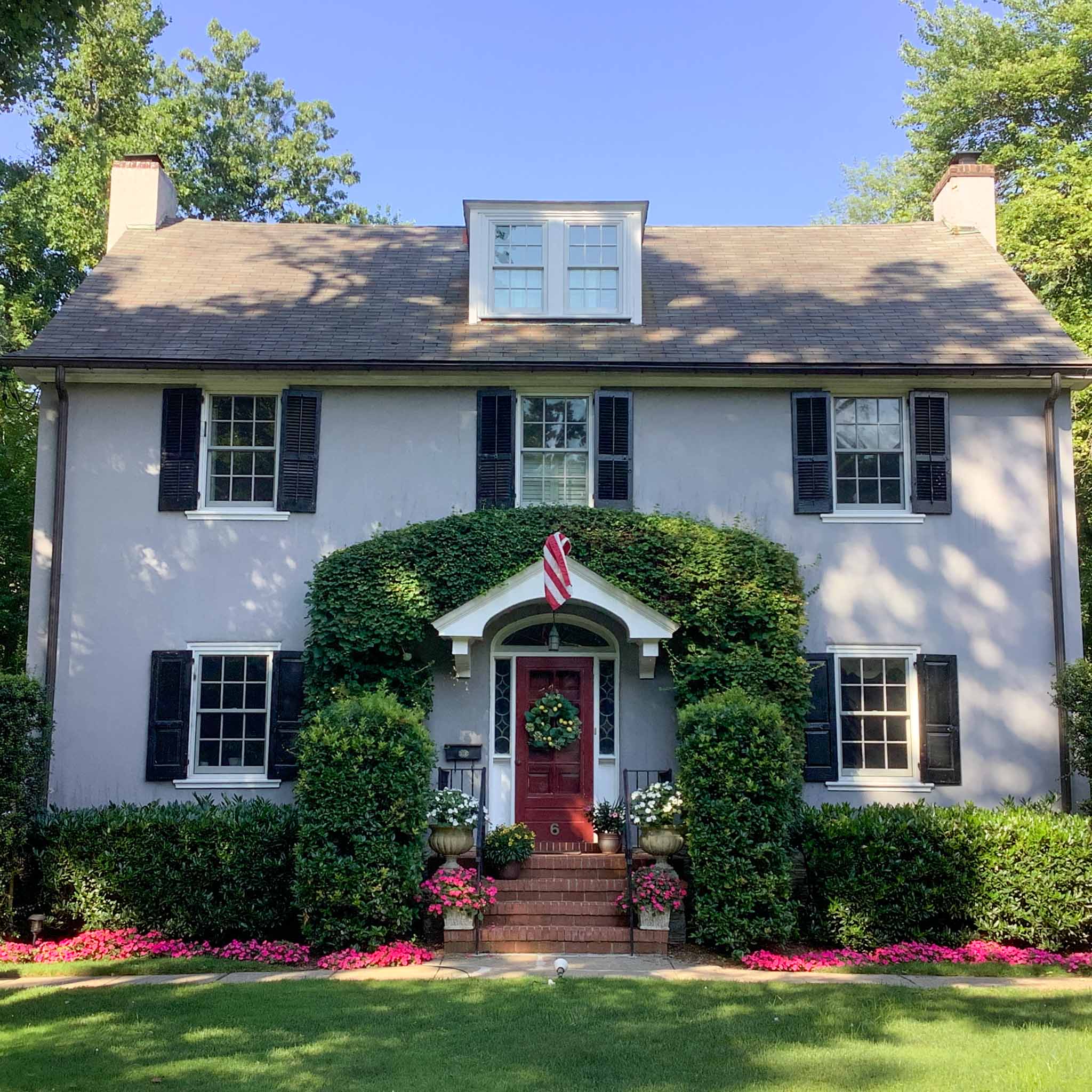 ValueGuard home inspection — historic stucco colonial with slate roof in New Hope Bucks County